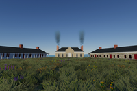 A virtual depiction of the historic Fort Snelling