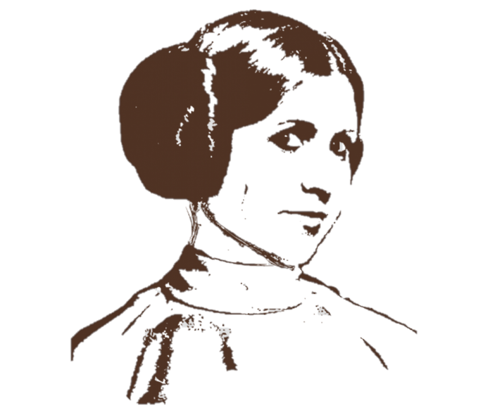 Clip art image of Princess Leia