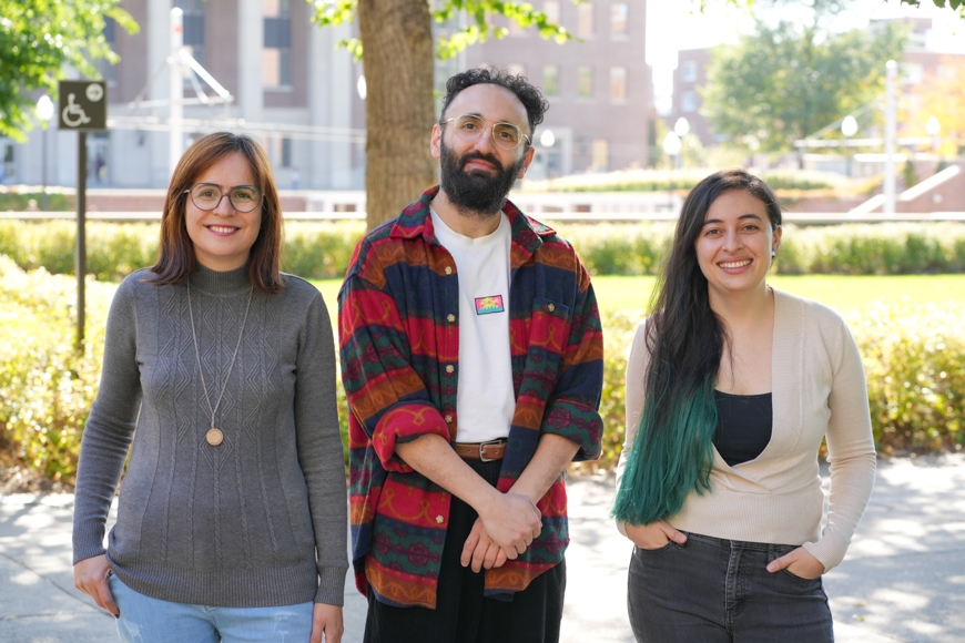 photo of three gwss graduate students