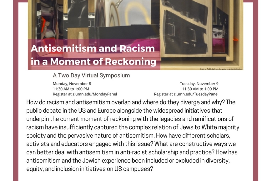 Antisemitism and Racism in a Moment of Reckoning Flyer