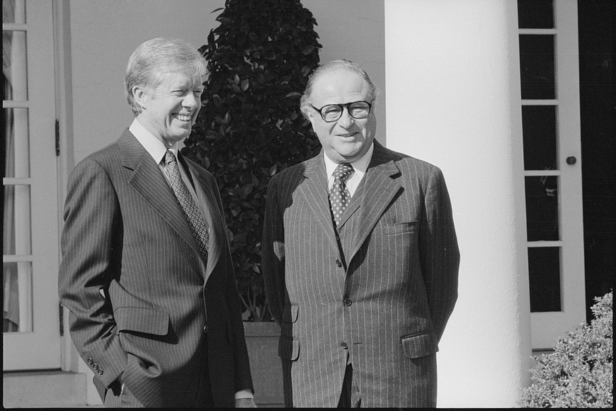 Austrian Chancellor Bruno Kreisky with US President Jimmy Carter