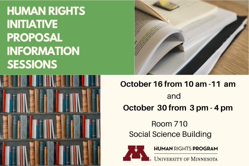 Human Rights Initiative Proposal Information Sessions