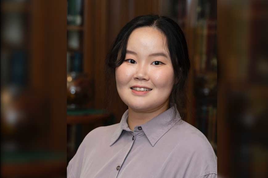 Dr. Haseon Park, a person with black, medium hair, wearing a blouse.