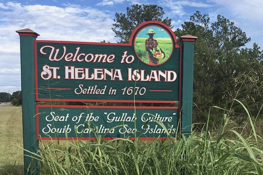 Welcome to St. Helena Island Sign