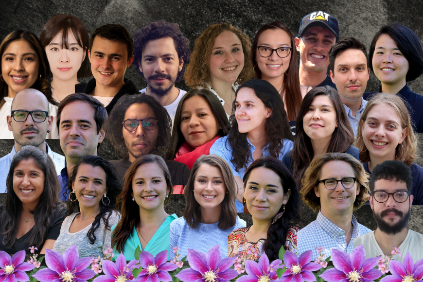 photo collage of graduate students