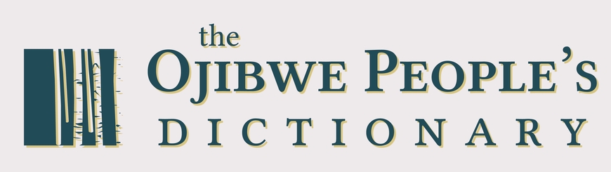 The Ojibwe Peoples Dictionary logo header