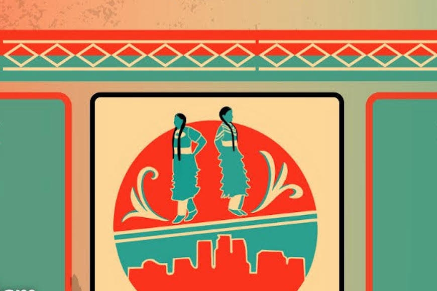 Illustration of two American Indian women