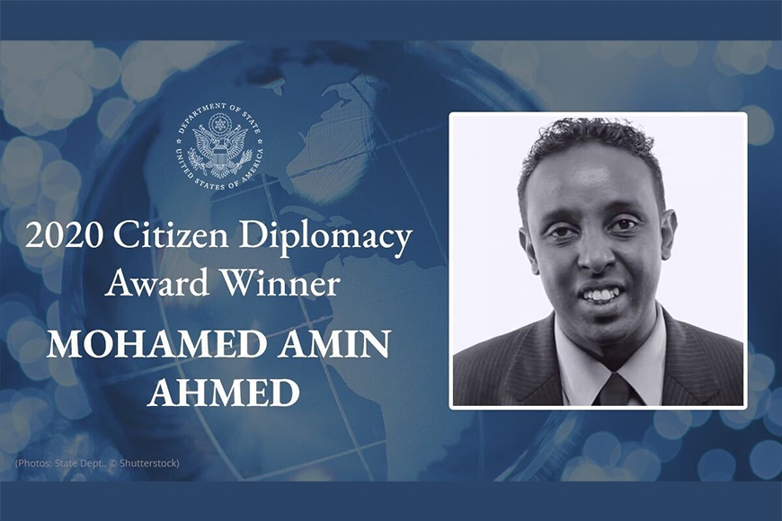 2020 Citizen Diplomat Award Winner Mohamed Amin Ahmed