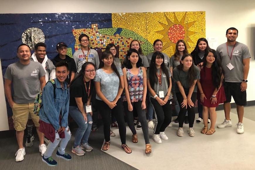 Students and instructors from the American Indian Summer Institute