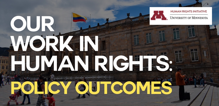 Our Work in Human Rights: Policy Outcomes