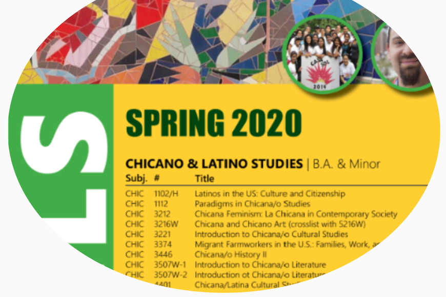 Spring class lists for Chicano and Latino Studies now available!