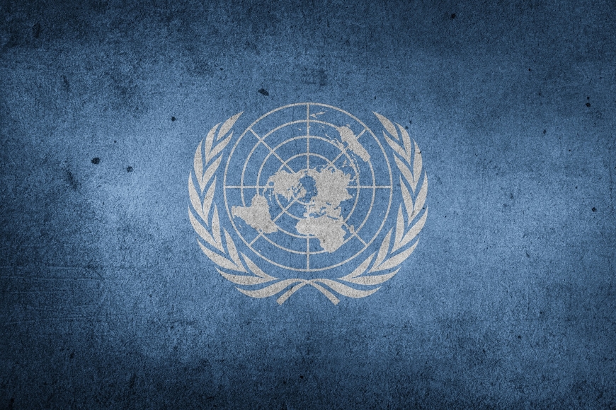The United Nations flag