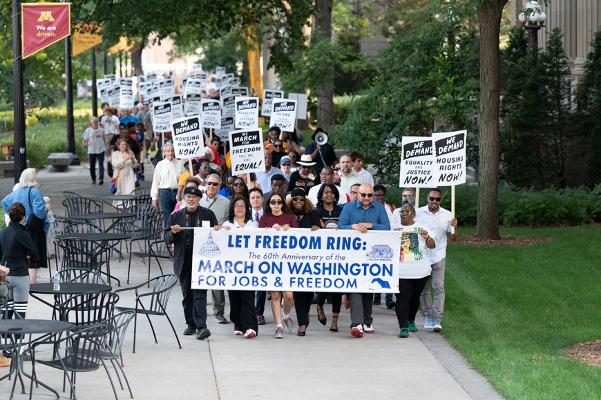 Let Freedom Ring procession down Northrop Mall