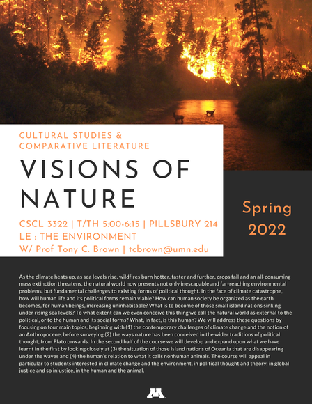 CSCL 3322: Visions of Nature