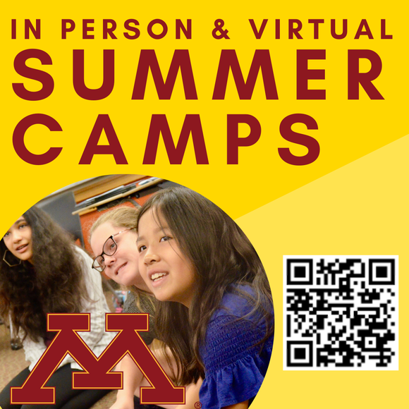 In person & virtual summer camps at the University of Minnesota