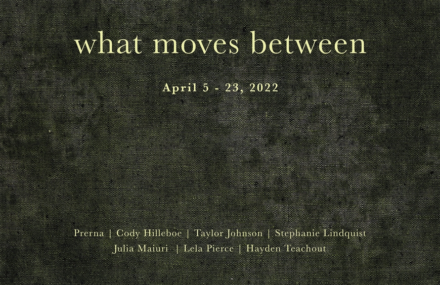 Promotional text for the upcoming MFA 2022 thesis exhibition.
