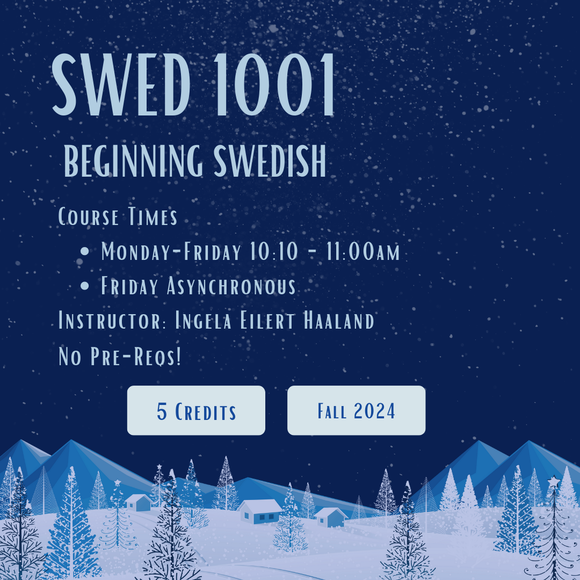 Swedish 1001 Course Promotion Fall 2024