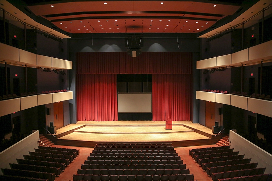 Ted Mann Concert Hall Podium and Screen