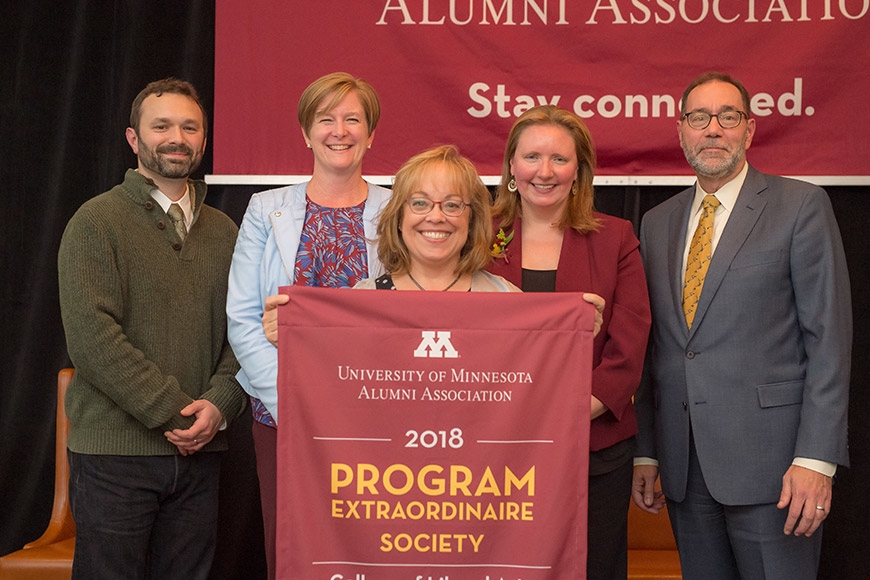 Group of CLA staff receive U of M Alumni Association Award for alumni video series