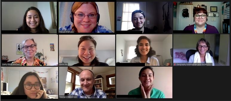 Participants in the 2020 Anthropology Graduate Diversity Recruitment event on Zoom