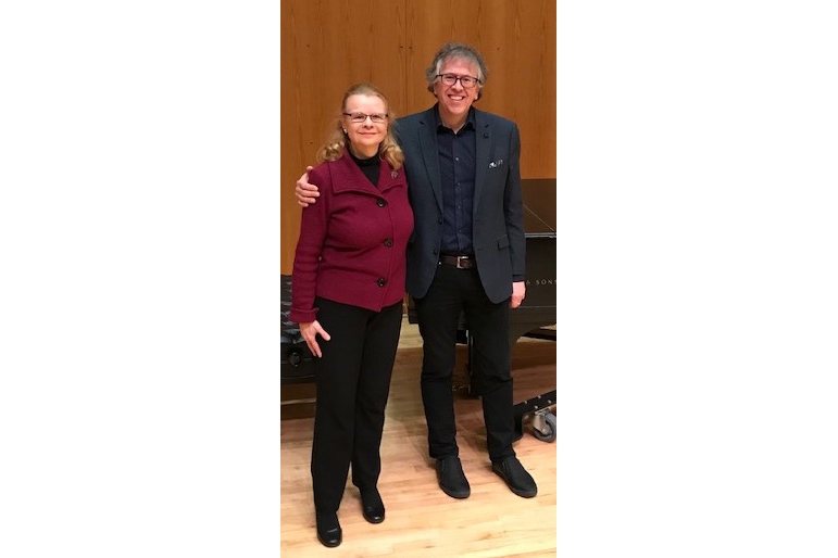 Lydia and Corey Hamm in Ultan Recital Hall (2018)