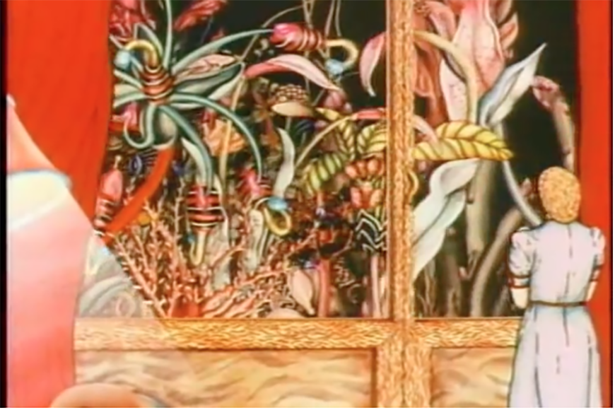 Screencap of Suzan Pitt's "Asparagus," (1979).