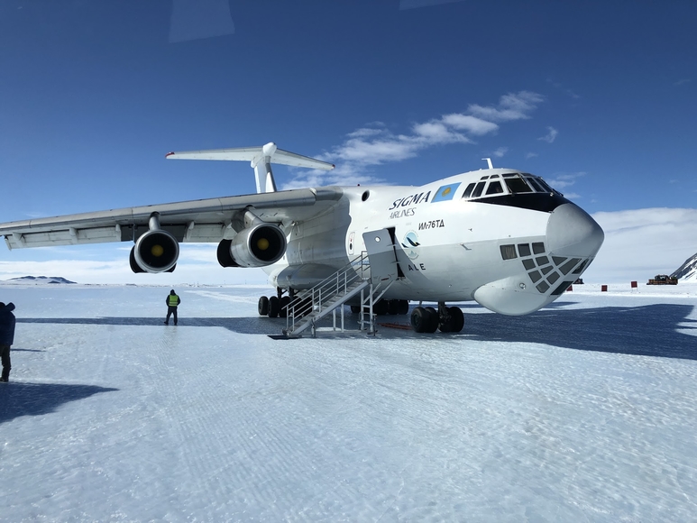 Plane in Antarctica