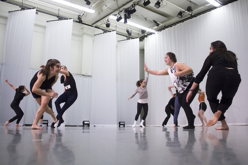 UMN Dance Program students improvise movement