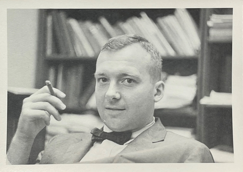 Young Prof. John S. Chipman in his office