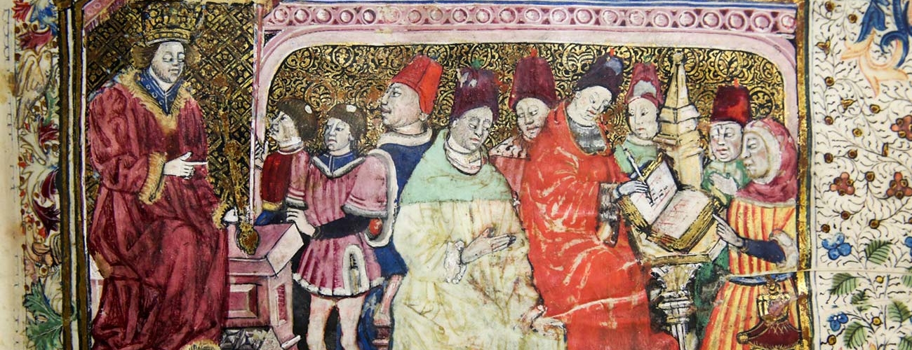 Detail, medieval book