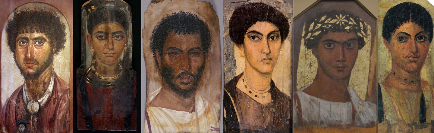 Six portraits from antiquity