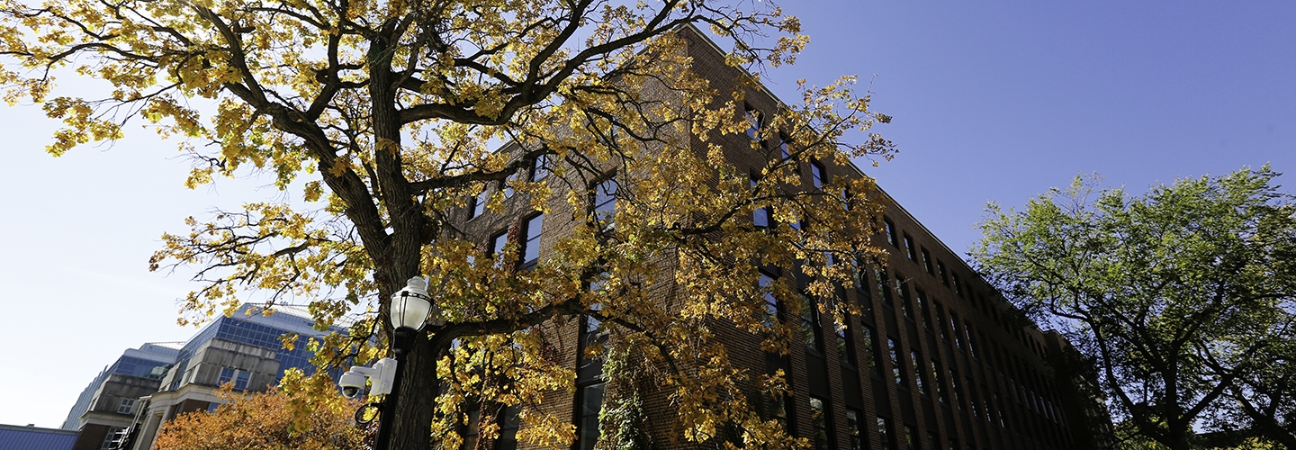 Ford Hall in autumn