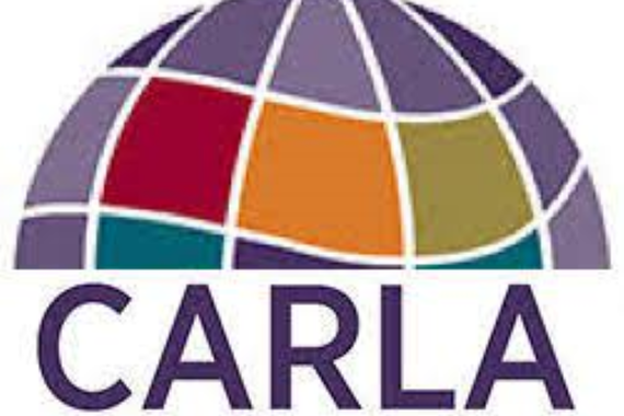 A multi-colored semi-circle with "CARLA" written below it.