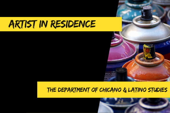 Artist in Residence | The Department of Chicano & Latino Studies. Image of the tops of spray paint cans