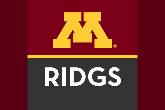 RIDGS logo on maroon background