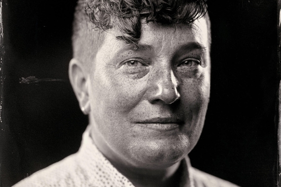 Tintype portrait of Corinne Teed