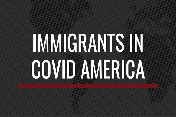 An image of the Immigrants in COVID America logo