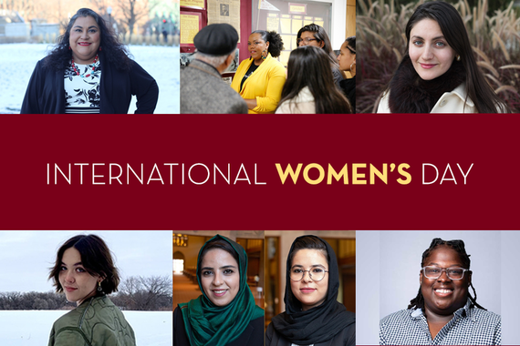 International Women's Day. Collage of female faculty, staff, and students