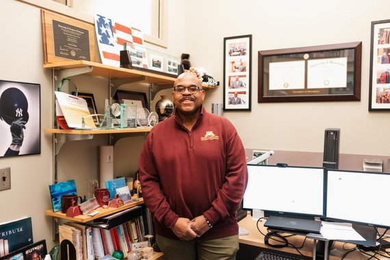 Dr. Amelious N. Whyte Jr., PhD, poses for a portrait in his office in Johnston Hall