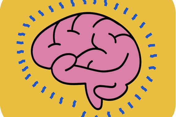 Illustration of a human brain implying a healthy brain
