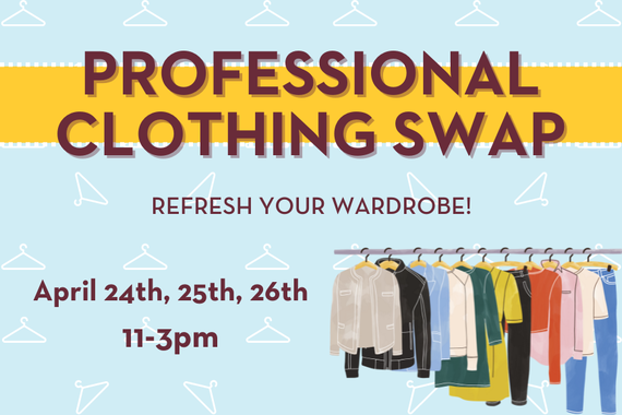 Graphic for Professional Clothing Swap Event