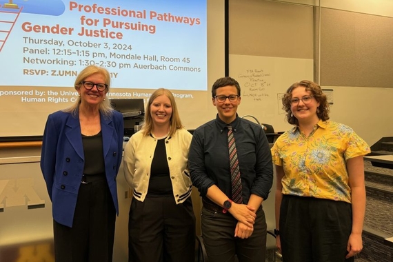 Professional Pathways for Pursuing Gender Justice panelists