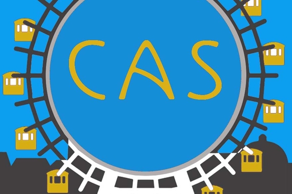 CAS Logo with Ukrainian Flag Colors