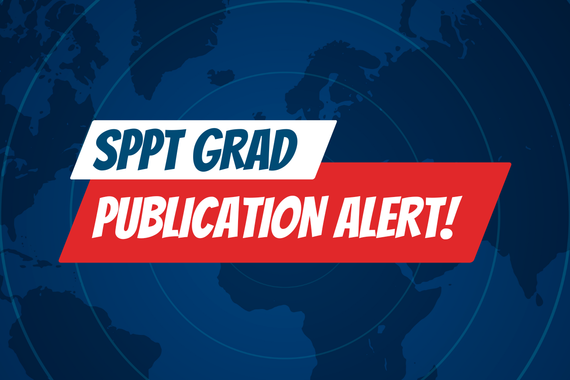 tv news style graphic with the words: SPPT Grad Publication Alert!