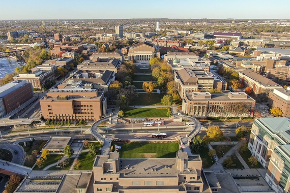 Aerial view of Northrop Mall