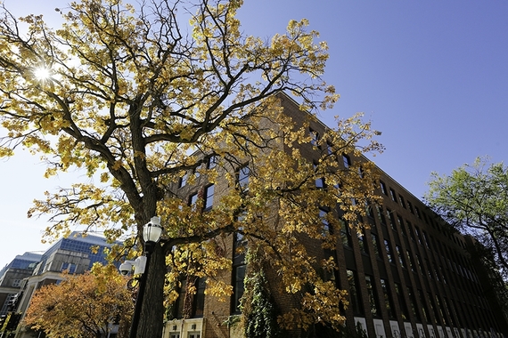 Ford Hall in the Fall