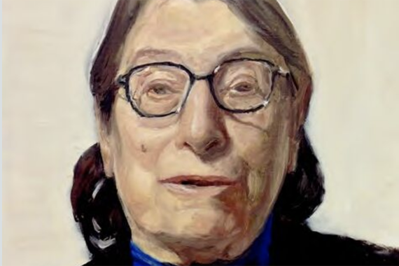 detail of portrait of Dora Zaidenweber