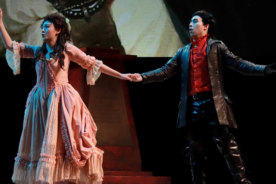 Opera Theatre students perform a dramatic scene from Mozart's Don Giovanni. Photo: Huiyin Tan 