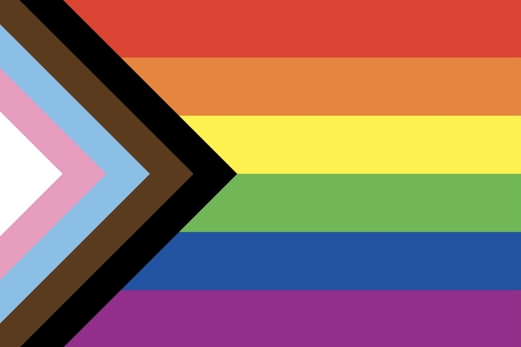 Pride flag with rainbow colors