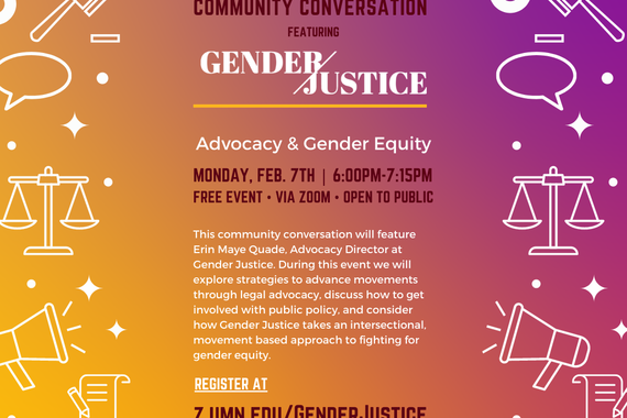 Community Conversation featuring Gender Justice Advocacy & Gender Equity